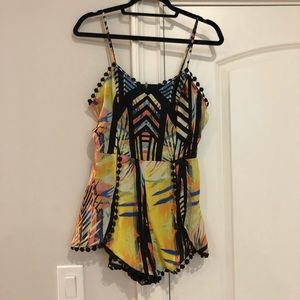 Like new multicolored romper